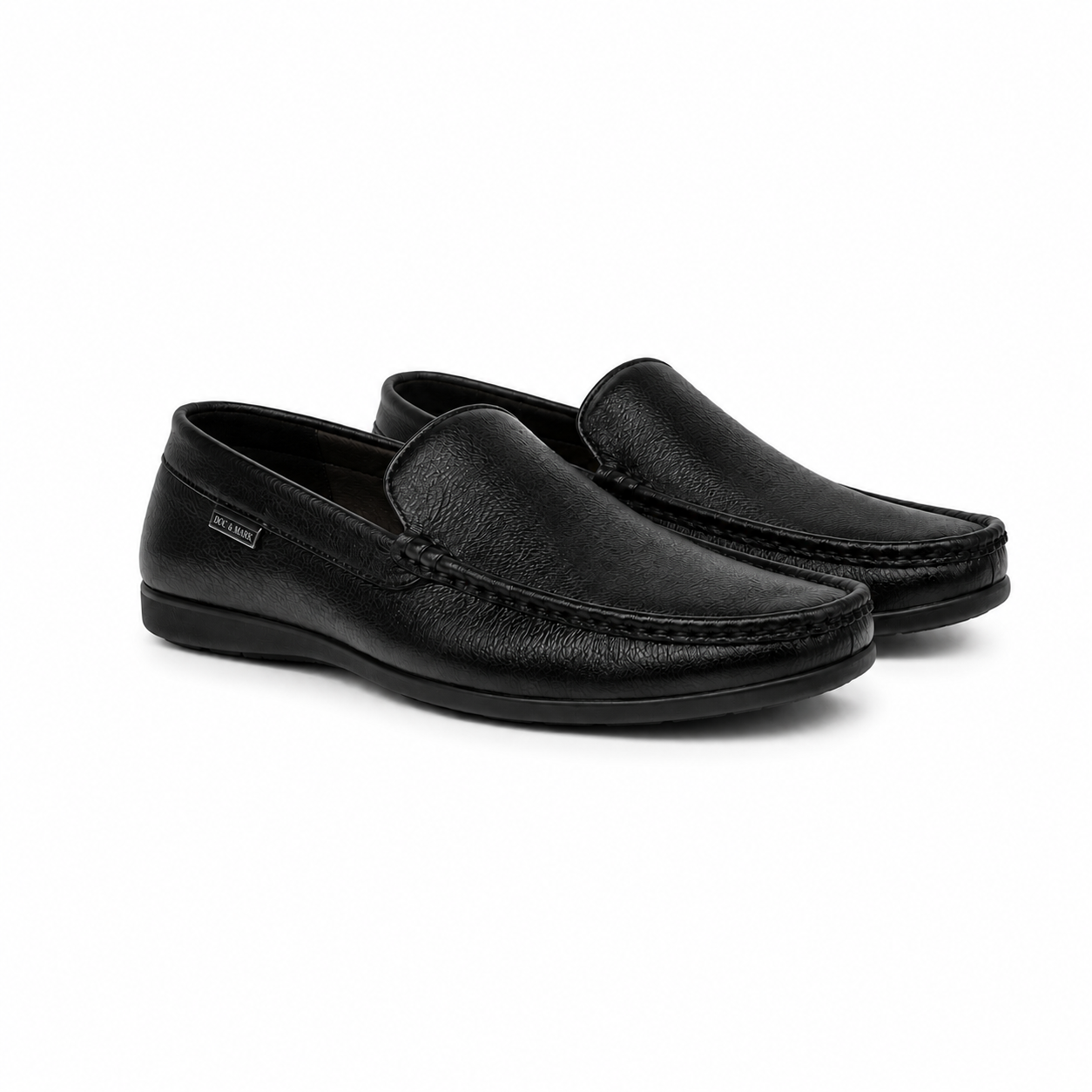 Men's Stylish Leather Loafers 621 BK CBN